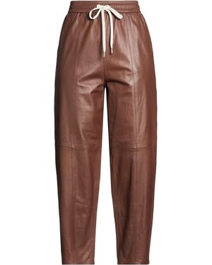 Eleventy Pants Lambskin - Brown