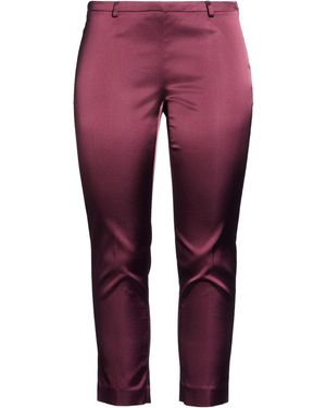 SEVENTY VENEZIA Burgundy Pants Acetate, Polyamide, Elastane - Purple
