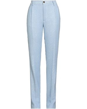 Alessandra Rich Pants Polyamide, Virgin Wool, Polyester - Blue