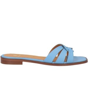 Bobbies Sandals Lambskin - Blue