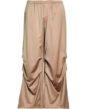 Paura Khaki Pants Virgin Wool - Natural