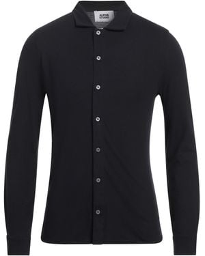 Alpha Studio Shirt Cotton, Elastane - Blue