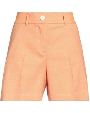 T-jacket By Tonello Shorts & Bermuda Shorts Cotton, Linen, Elastane - Orange