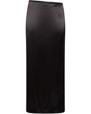 ARMARIUM Dark Maxi Skirt Viscose - Black