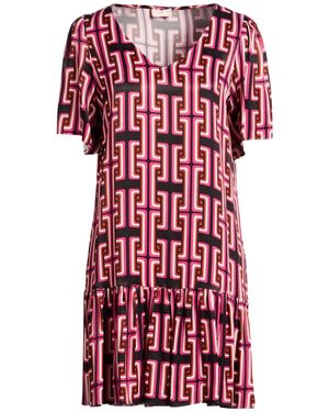 Liu Jo Fuchsia Mini Dress Viscose - Red