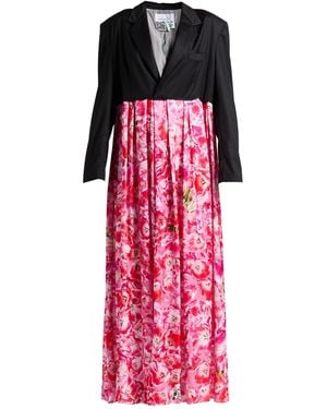 Natasha Zinko Maxi Dress Polyester, Virgin Wool, Elastane, Silk, Viscose - Red