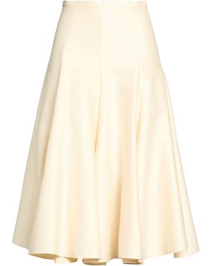Fabiana Filippi Cream Midi Skirt Cotton, Silk - Natural