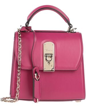 Ferragamo Fuchsia Handbag Calfskin - Pink