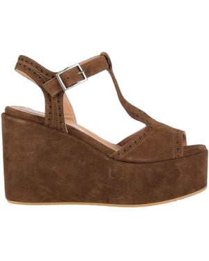 CURIOSITÉ Sandals Leather - Brown