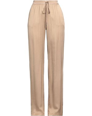 ERMANNO FIRENZE Camel Pants Viscose - Natural
