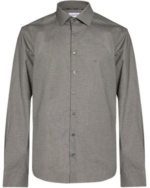 Calvin Klein Shirt Cotton, Elastane - Gray