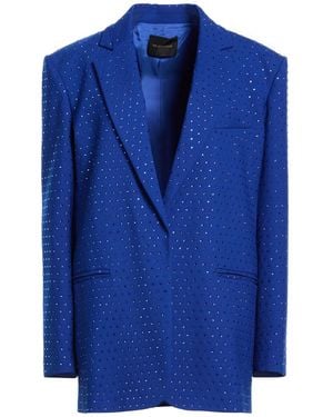 ANDAMANE Blazer Polyester, Virgin Wool, Elastane - Blue