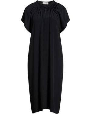 Le Tricot Perugia Midi Dress Acetate, Silk - Black