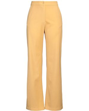 Dries Van Noten Trousers Wool, Elastane - Natural