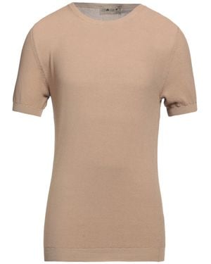 Irish Crone Sand Sweater Cotton - Natural