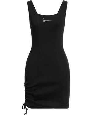 Karlkani Mini Dress Cotton, Elastane - Black
