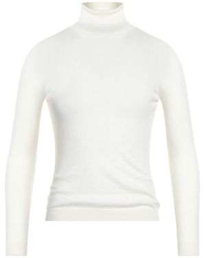 La Fileria Rollkragenpullover - Weiß