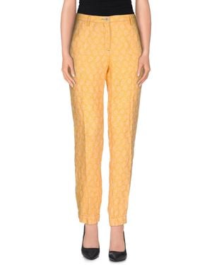 Massimo Alba Pants Linen - Yellow