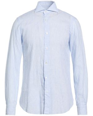 Barba Napoli Sky Shirt Linen - Blue