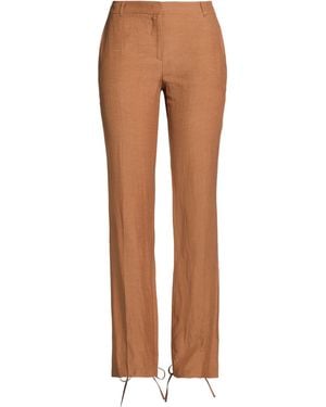Blugirl Blumarine Trousers Viscose, Linen - Brown