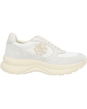 Tory Burch Sneakers Leather, Textile Fibers - White