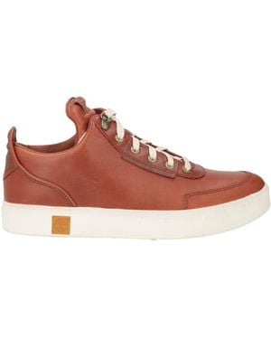 Timberland Tan Sneakers Leather - Brown