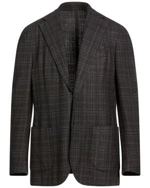 Lardini Blazer Wool, Cotton, Linen - Black