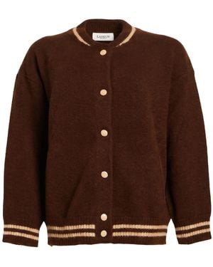 Laneus Cardigan Cashmere, Silk, Polyester - Brown