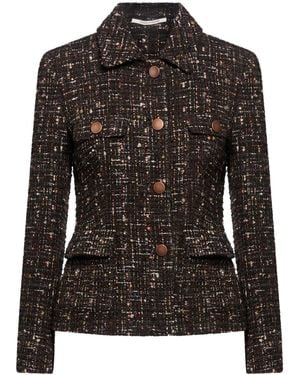 Tagliatore 0205 Dark Jacket Synthetic Fibers, Polyacrylic, Cotton, Wool, Metal Fiber - Black