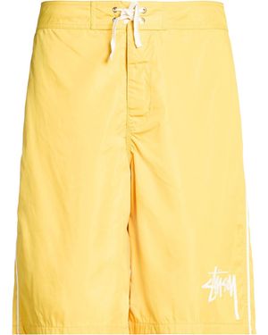 Stussy Shorts & Bermuda Shorts - Yellow