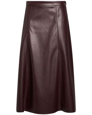 Kaos Midi Skirt Polyester, Polyurethane - Brown