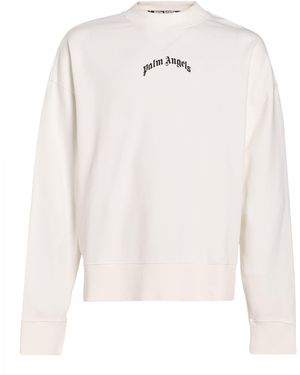 Palm Angels Sweatshirt Cotton - White