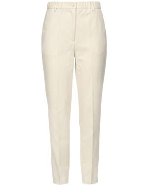 ViCOLO Cream Pants Polyester, Viscose, Elastane - White
