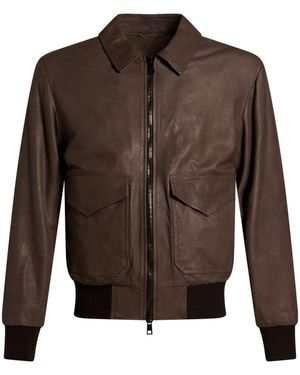 Giorgio Brato Chocolate Jacket Leather - Brown