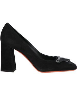 Santoni Court Shoes Leather - Black