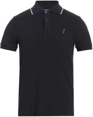 Cooperativa Pescatori Posillipo Midnight Polo Shirt Cotton, Elastane - Black