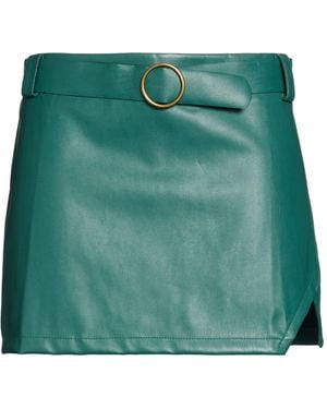 Haveone Deep Mini Skirt Polyurethane, Polyester - Green