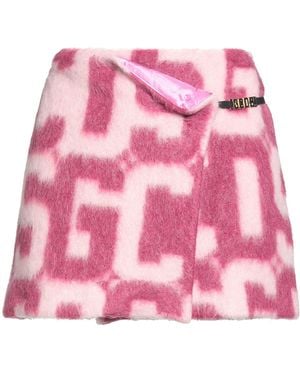 Gcds Fuchsia Mini Skirt Polyurethane, Polyester - Pink