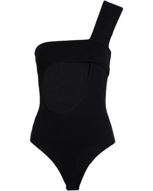 Courreges Bodysuit Cotton, Elastane - Black