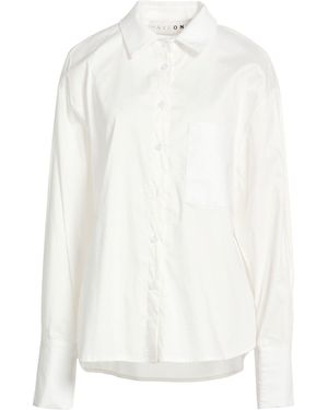 Haveone Shirt Cotton, Elastane - White