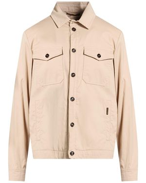 Moorer Jacket Cotton, Silk, Elastane - Natural