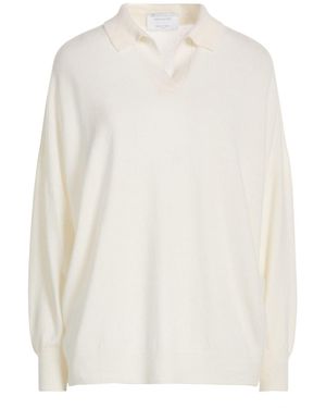 Daniele Fiesoli Collezione N_01 Ivory Jumper Merino Wool, Cashmere - White