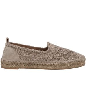 Brunello Cucinelli Espadrilles Linen, Polyester, Silk - Grey
