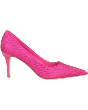 Twinset Fuchsia Court Shoes Textile Fibres - Pink