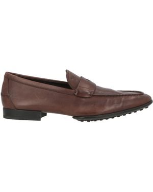 Tod's Chocolate Loafers Leather - Brown