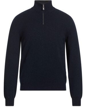 Fedeli Midnight Turtleneck Cashmere - Blue