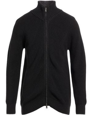 Officina 36 Cardigan Acrylic, Merino Wool - Black
