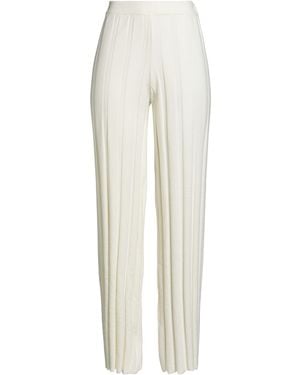 Gaelle Paris Pants Viscose, Polyester - White