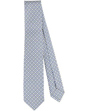 Barba Napoli Marigold Ties & Bow Ties Silk, Linen - Blue