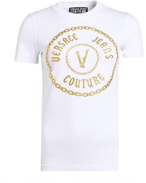 Versace Jeans Couture T-Shirt Cotton, Elastane - White